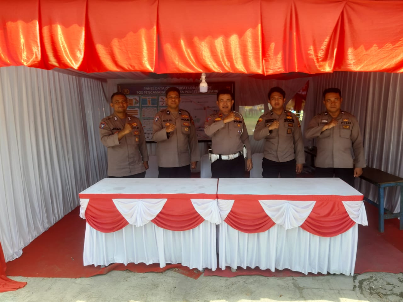 Polres Karawang, Pospam Dawuan Cikampek Bersiap Pengamanan Arus Balik Lebaran 2024