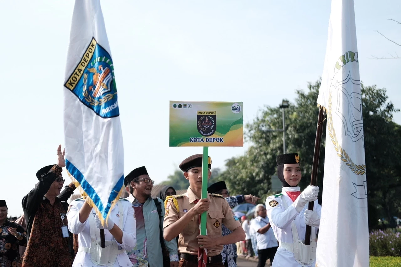 Kontingen Kota Depok Ikut Memeriahkan Pawai Taaruf MTQ ke-38 Tingkat Jabar