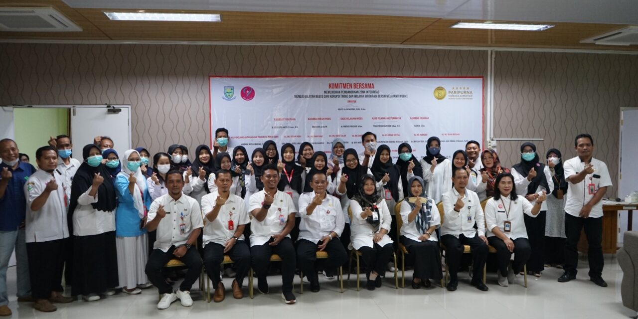 CANANGKAN ZONA INTEGRITAS, RSUD PANTI NUGROHO MELAYANI SEPENUH HATI
