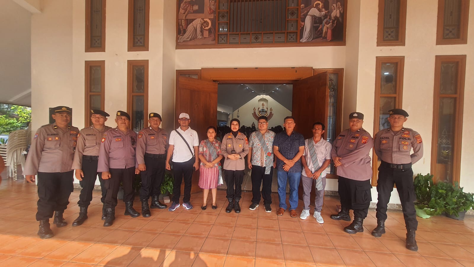 Polres Karawang Siagakan 172 Personil Kawal Ibadah Kenaikan Isa Almasih
