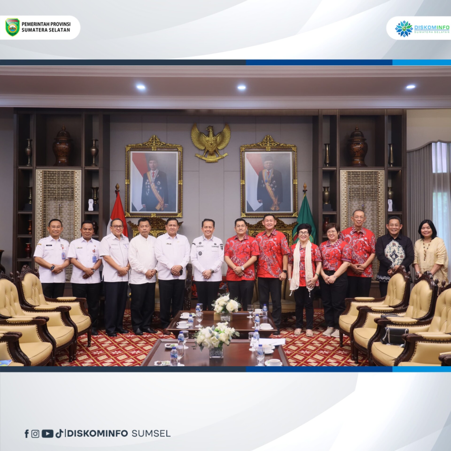 Terima Audiensi PSMTI Sumsel, Pj Gubernur Harap PSMTI Ikut Sukseskan Program Pemerintah