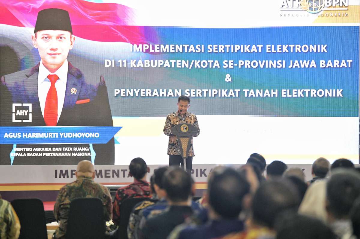 Bey Machmudin Sambut Baik Implementasi Sertipikat Tanah Elektronik
