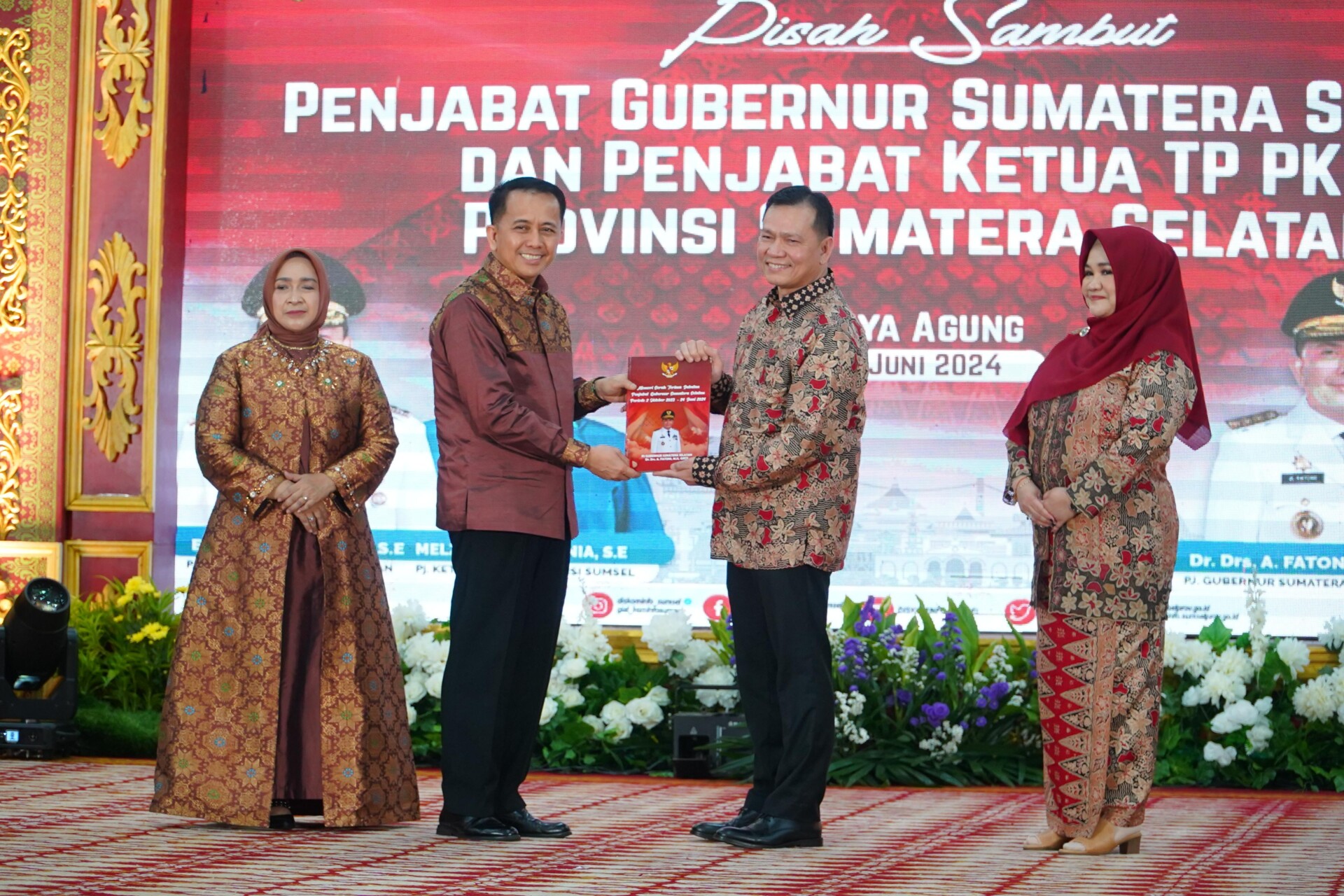 Malam Pisah Sambut Gubernur Sumsel dan Penjabat Ketua TP PKK Provinsi Sumsel