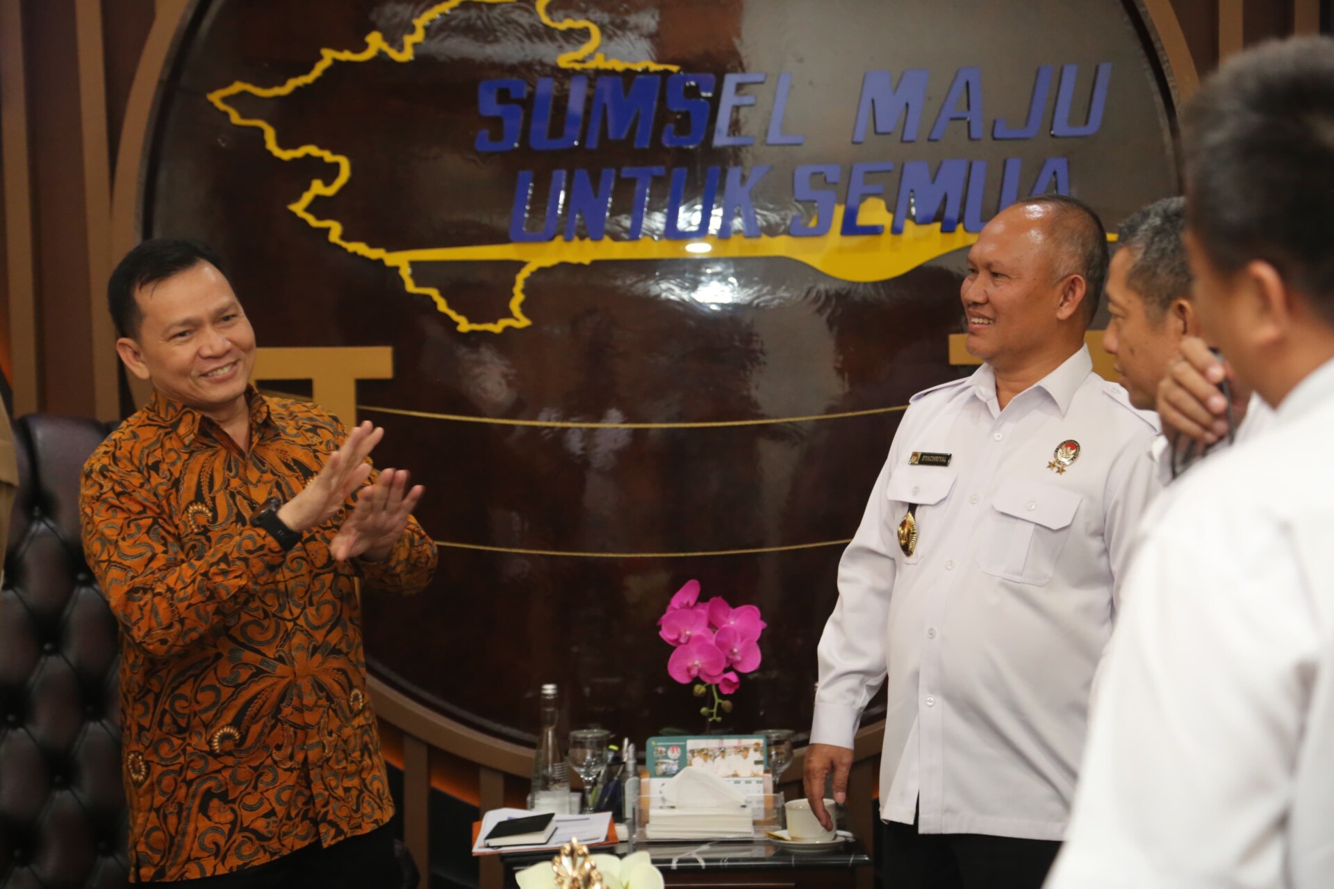 Pj Gubernur Sumsel Elen Setiadi Terima OTS Wantannas RI Bahas Upaya dan Langkah Karhutla di Sumsel