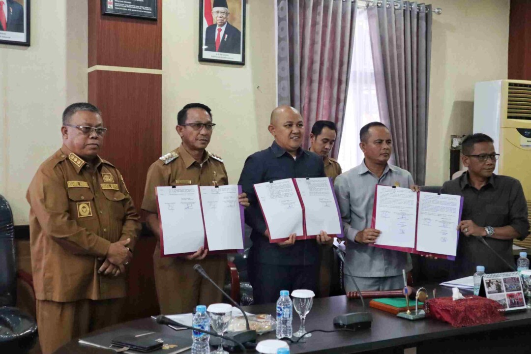 Tiga Raperda Kabupaten Beltim Disetujui