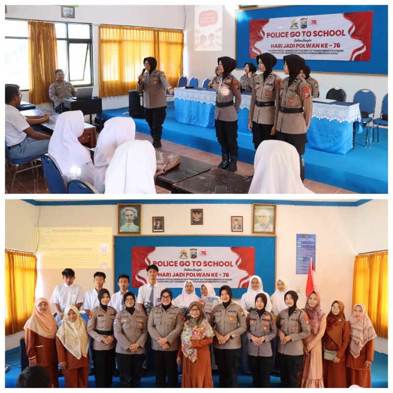 Polwan Polres Sumenep Gelar Police Go To School di SMA Muhammadiyah