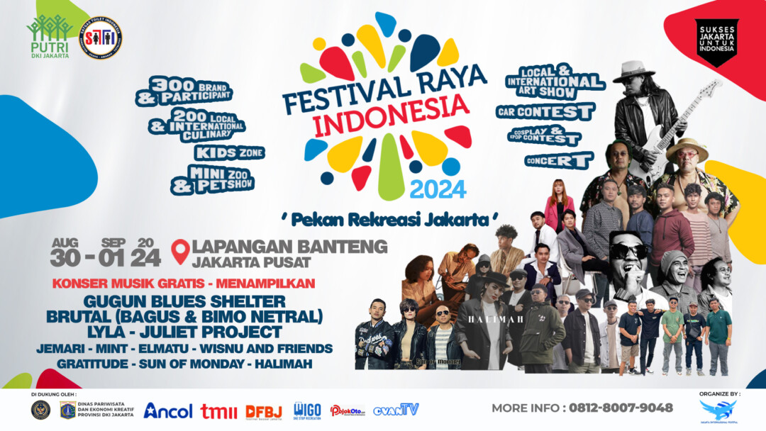Festival Raya Indonesia 2024 Siap Digelar di Lapangan Banteng