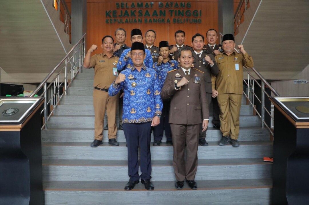 Pj Gubernur Sugito Silaturahmi ke Kejati Babel