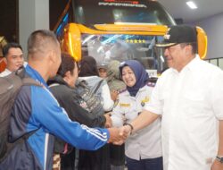 Wali Kota Robby Hermawan Sambut Kedatangan Pemudik Gratis Asal Salatiga