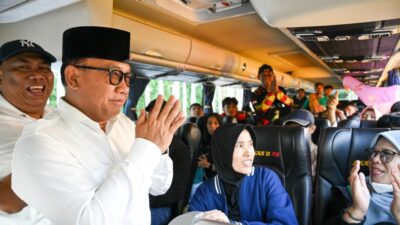 Lepas Peserta Mudik Balik Gratis, Wabup Banyuwangi: Selamat Sampai Tujuan