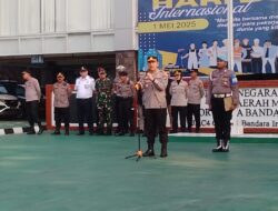Danramil 02/Batuceper Bersama Kapolresta Bandara Sukarno Hata Pengamanan May Day