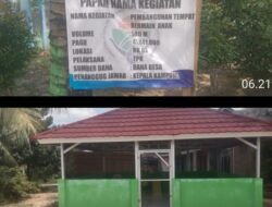 Dugaan Carut-Marut Dana Desa di Kampung Sumber Makmur: Arogansi Kepala Kampung MY  Tuai Kecaman