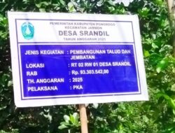 Infrastruktur Desa Srandil Makin Berkembang: Jembatan dan Talut Baru Diresmikan