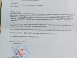 Ketua DPC GWI Pesawaran Mengajukan Pembekuan SK Secara Sepihak, Organisasi Dilanda Kontroversi