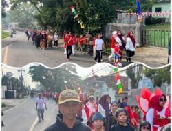 Kebersamaan dan Nasionalisme Terpancar di Jalan Santai HUT RI ke-80 di Cisalam