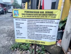 Paving Blok di Griya Cluster Mahoni Amburadul, Perkim Serang Diduga Tidak Bertanggungjawab