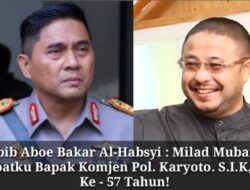 Komjen Pol. Karyoto Rayakan Ulang Tahun dengan Sederhana: Habib Aboe Bakar Ucapkan Doa Terbaik!
