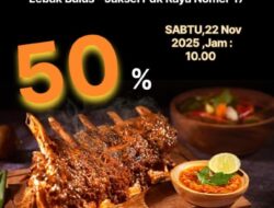 Jangan Sampai Ketinggalan! Grand Opening Kampung Bar Bakar: Diskon 50% dan Dukungan untuk Turnamen Billiard SWI
