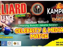 Billiard Bertabur Amal: Cak Ofi Dorong ‘Tali Kasih’ di Meja Biliar untuk Korban Bencana Sumatra