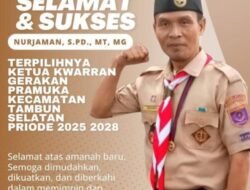 Nurjaman Resmi Terpilih Menjadi Ketua Kwarran Pramuka Tambun Selatan Periode 2025–2028