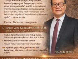Bangsa yang Kudus dan Dipanggil Menjadi Terang