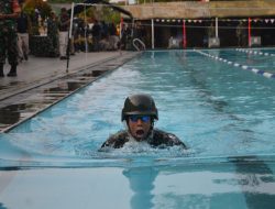Yonif 502 Kostrad Tampilkan Semangat dan Soliditas dalam Lomba Renang Militer