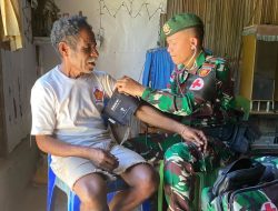 Satgas Yonarmed 12 Kostrad Tunjukkan Kepedulian Lewat Layanan Kesehatan Gratis di Desa Dafala
