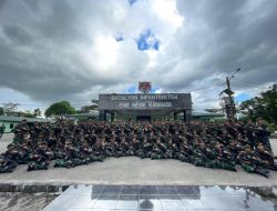 Prajurit Yonif 754 Kostrad Kembali Lengkap Usai Tugas Pengamanan Freeport