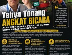 Yahya Tonang Angkat Bicara atas Pernyataan Praktisi Hukum Universitas Balikpapan