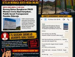 Pj Geuchik Sidorejo Akhirnya Buka Suara Soal Barang Bekas Bongkaran PAUD Mentari Ceria
