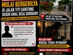 Diduga Efek Peredaran Sabu Kian Mengkhawatirkan, Warga Titi Gantung Sidodadi Resah Aksi Pencurian Malam Hari