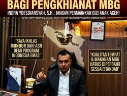 Ketua GNPP Aceh Desak Penegakan Hukum Tegas Jika Dugaan Penyimpangan Program MBG Terbukti