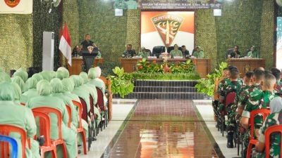 Pangdivif 2 Kostrad Kunjungi Yonarmed 11, Perkuat Moril dan Kesiapan Tempur Prajurit Guntur Geni