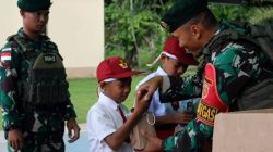 Sentuhan Nyata di Perbatasan, Satgas Yonarhanud 1 Kostrad Hadirkan Jembatan yang Menghubungkan Kehidupan Warga