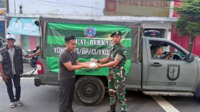 Prajurit Buaya Putih Turun ke Jalan, Berbagi Kepedulian Melalui Program Jumat Berkah