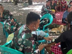 Satgas Yonarhanud 2 Kostrad Dekatkan Layanan Medis ke Pelosok Perbatasan, Warga Oepoli Rasakan Manfaat Pengobatan Gratis