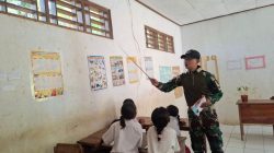 Satgas Yonarhanud 2 Kostrad Jadikan Sekolah di Perbatasan Ruang Menumbuhkan Nasionalisme Sejak Dini