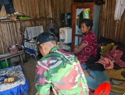Jemput Bola ke Pelosok Perbatasan, Satgas Yonarhanud 2 Kostrad Hadirkan Layanan Kesehatan untuk Warga Manusasi