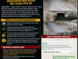 Polemik Proyek Plat Beton Sungai Pauh Firdaus Berlanjut, Respons Pj Geuchik Kembali Jadi Perbincangan