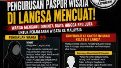 Dugaan Pungli Pengurusan Paspor Wisata ke Malaysia di Langsa Mencuat, Warga Mengaku Diminta Biaya Hingga Rp3 Juta