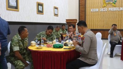 Kapolres Probolinggo Kota Kunjungi Dandim 0820, Perkuat Soliditas dan Sinergitas TNI–Polri