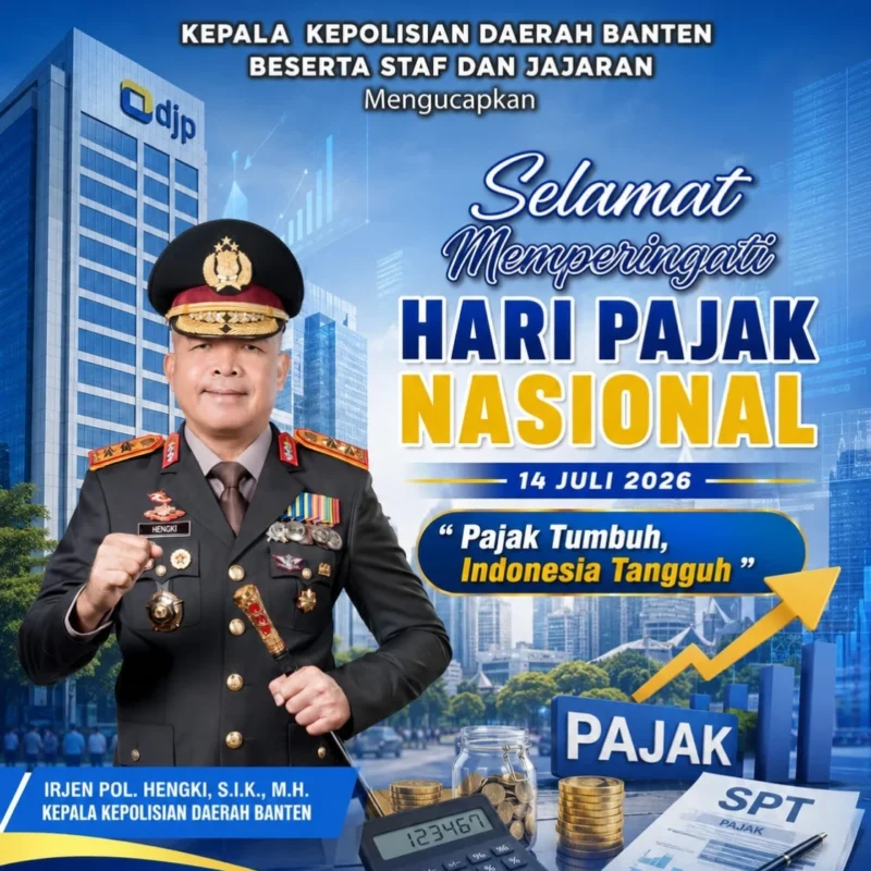 Peringatan Hari Pajak Nasional, Polda Banten Sampaikan Apresiasi kepada Insan Perpajakan