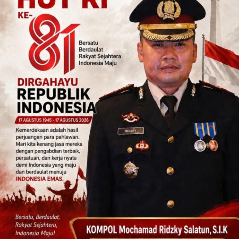 Gelorakan Kemerdekaan! Wakapolres Cilegon Serukan Gelombang Persatuan dan Kebangkitan Nasional di HUT ke-81 RI