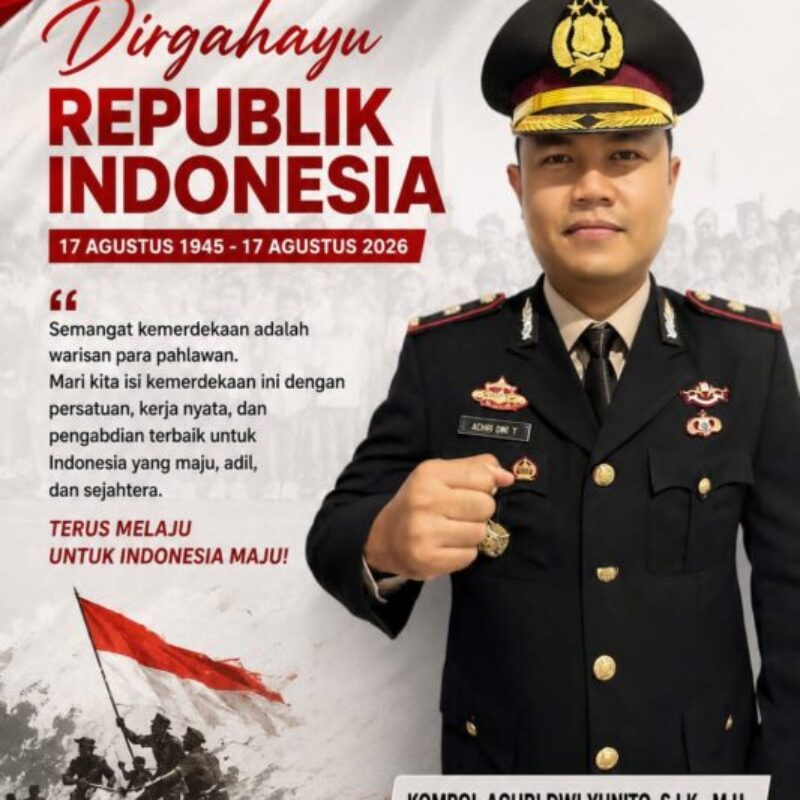 Kapolsek Ciwandan Ucapkan Dirgahayu HUT RI ke-81, Kobarkan Semangat Persatuan dan Pengabdian