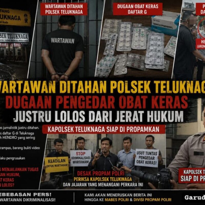 Wartawan Ditahan Polsek Teluknaga, Dugaan Pengedar Obat Keras Justru Lolos dari Jerat Hukum. Kapolsek Teluknaga Siap di Propamkan