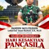 Dandim 0623/Cilegon Ajak Masyarakat Maknai Hari Kesaktian Pancasila dengan Memperkuat Persatuan dan Gotong Royong