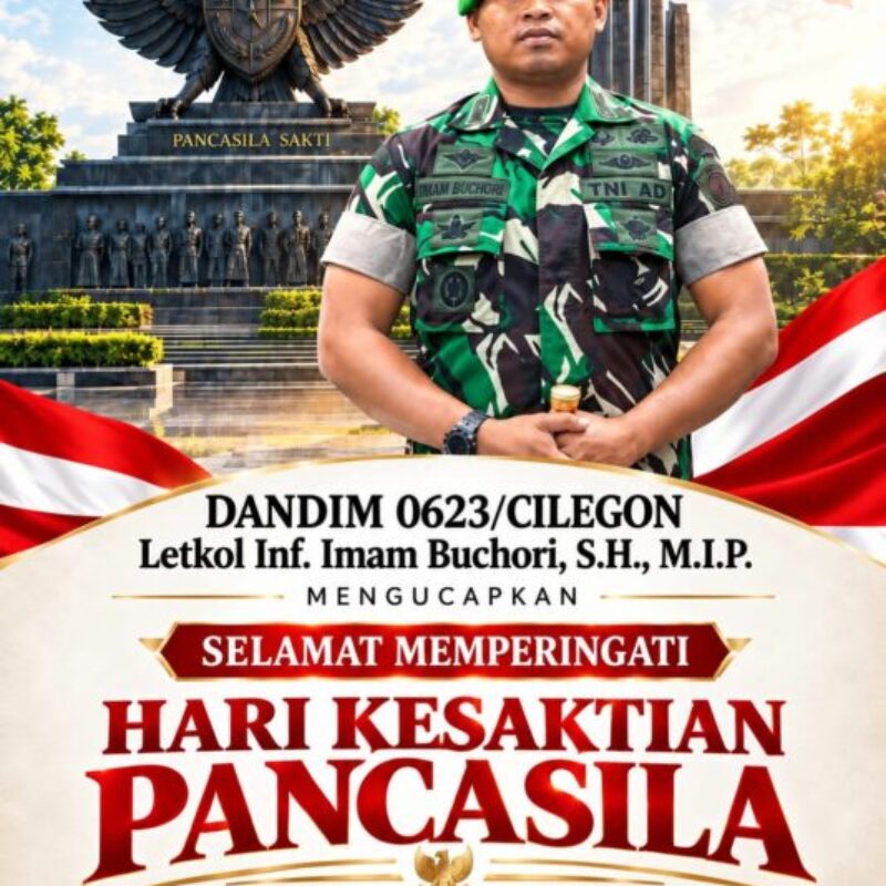 Dandim 0623/Cilegon Ajak Masyarakat Maknai Hari Kesaktian Pancasila dengan Memperkuat Persatuan dan Gotong Royong