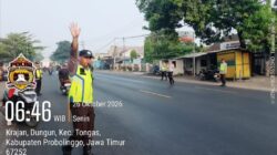 Polsek Tongas Gelar “Strong Point Pagi”, Kehadiran Polri Dirasakan Langsung oleh Masyarakat
